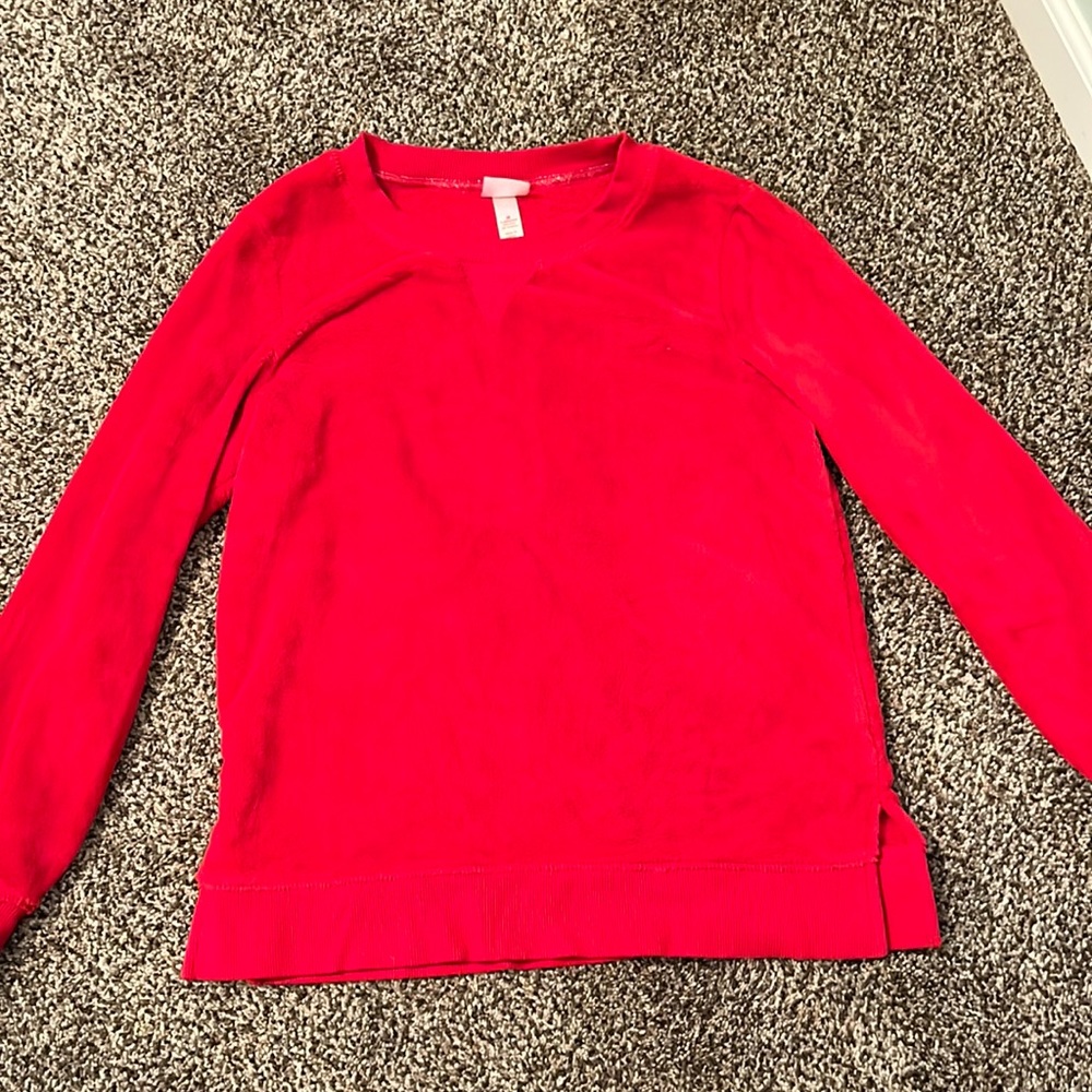 Target wonder shop soft red pj top